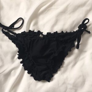 Lettuce-Hem Bikini Bottom